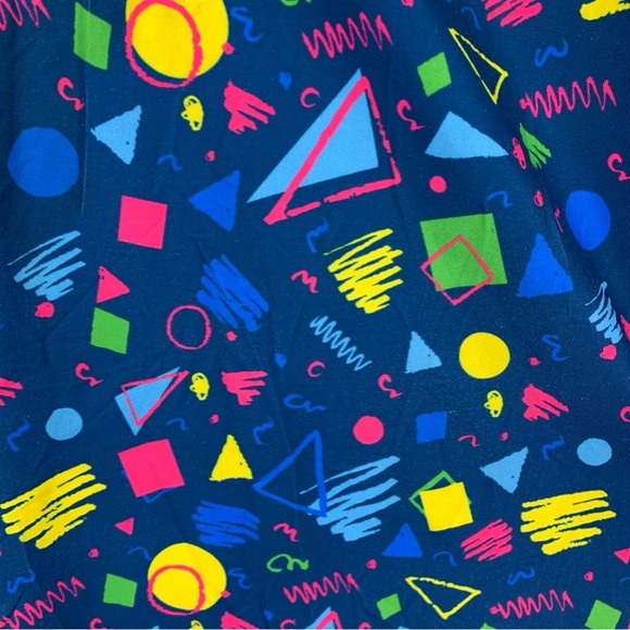 Roadies Mens XL Golf Polo Shirt Multicolor Geometric Short Sleeve 90’s Retro - Picture 4 of 10